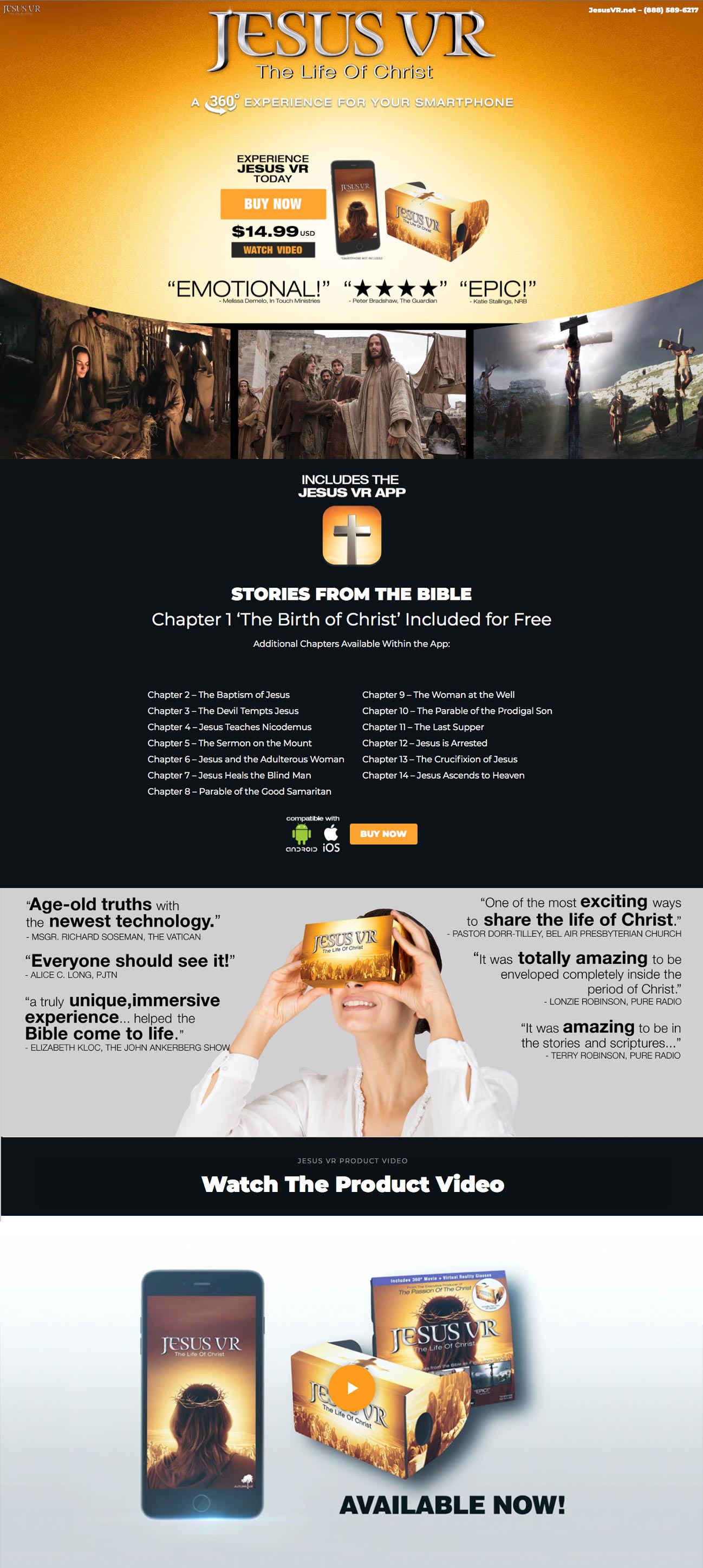 Jesus VR Website